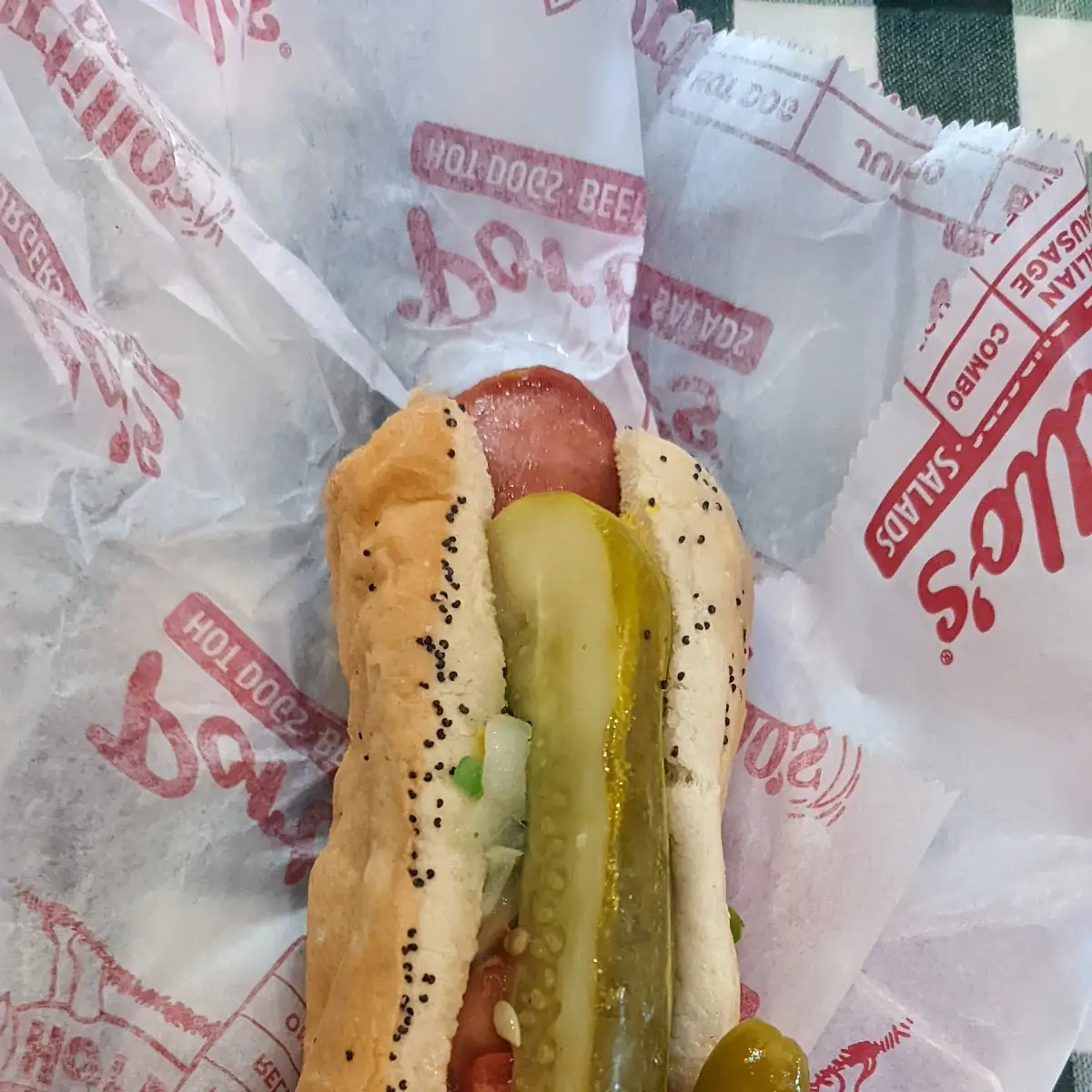 Portillo's Beef Hot Dog
