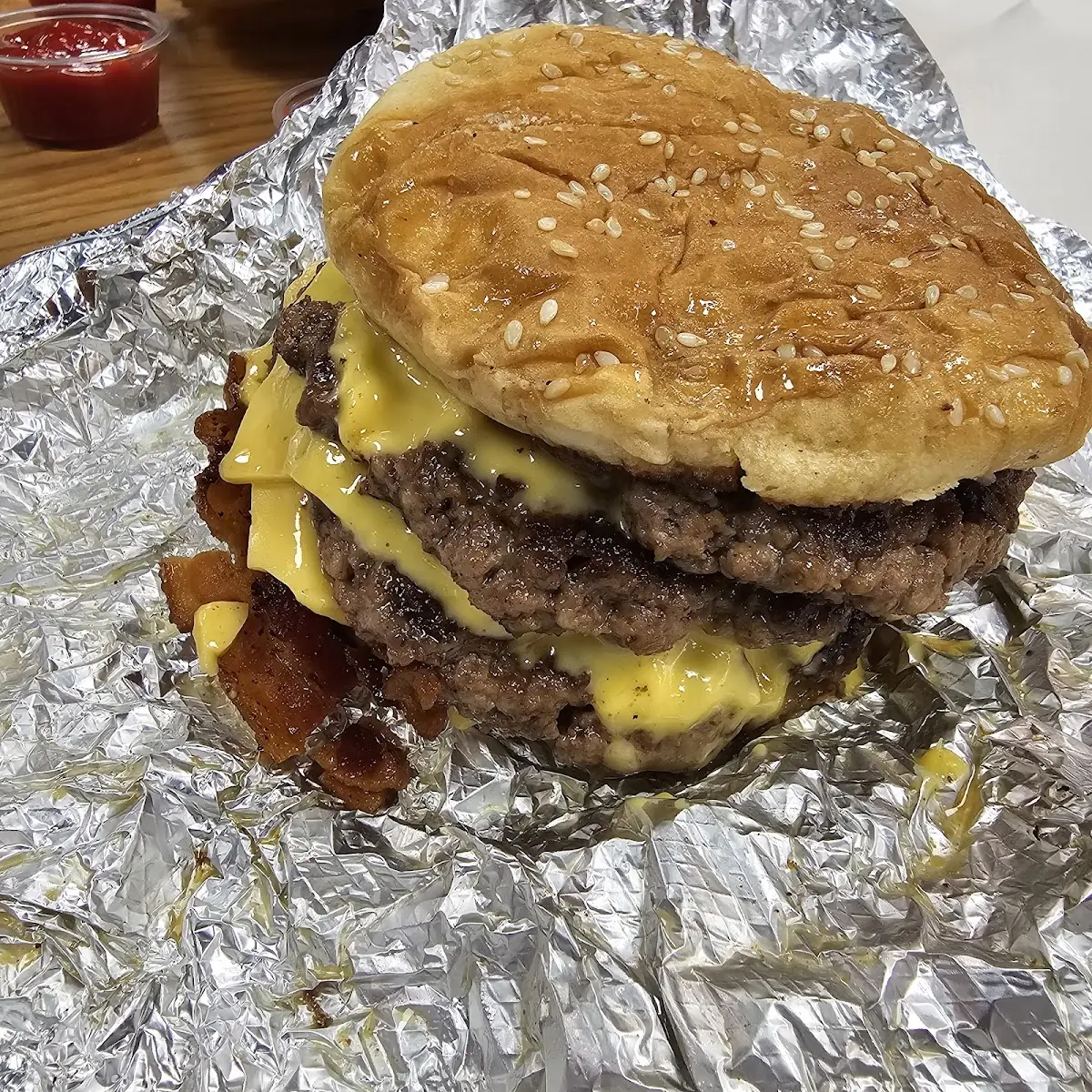 4 Patties Bacon Cheese Burger