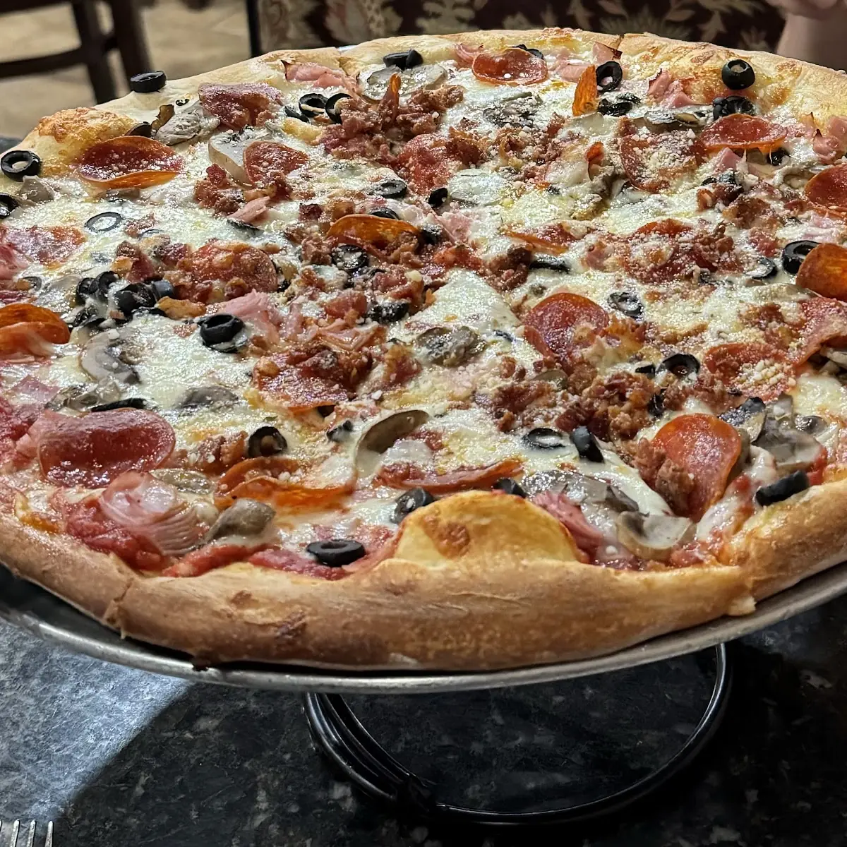 Pepperoni Ham Mushroom Pizza