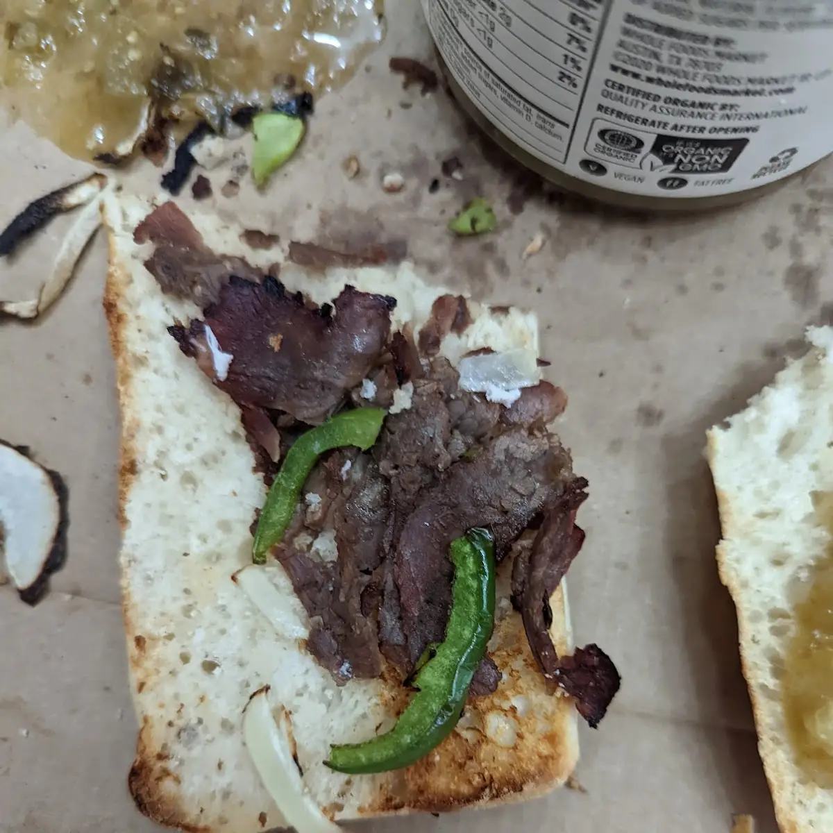 Philly Cheesesteak Submarine Sandwich