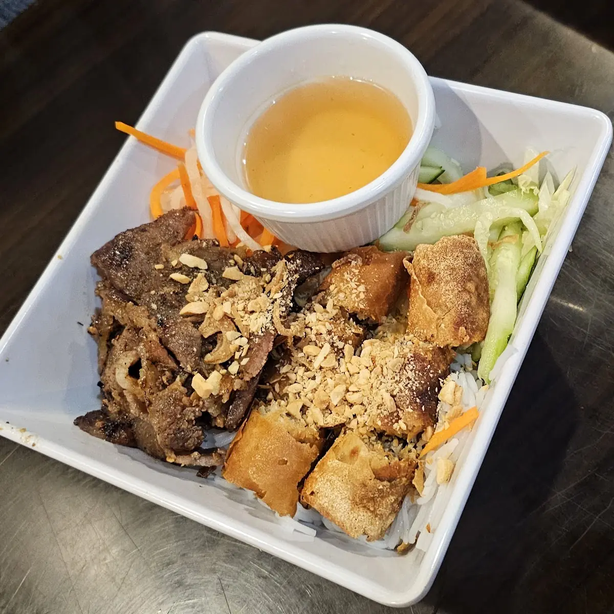 Spring Roll Grilled Pork Rice Vermicelli