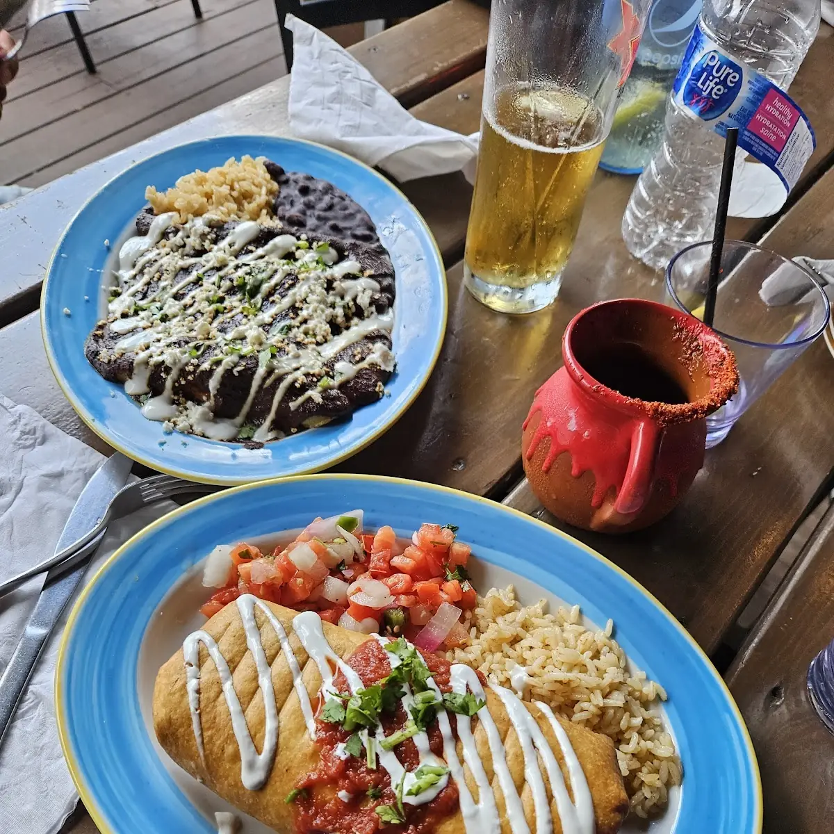 Steak Chimichanga Burrito, Taco N Tequila