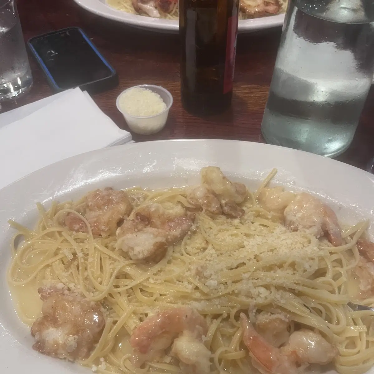 If I Remember Correctly It Was Shrimp Scampi over Linguini