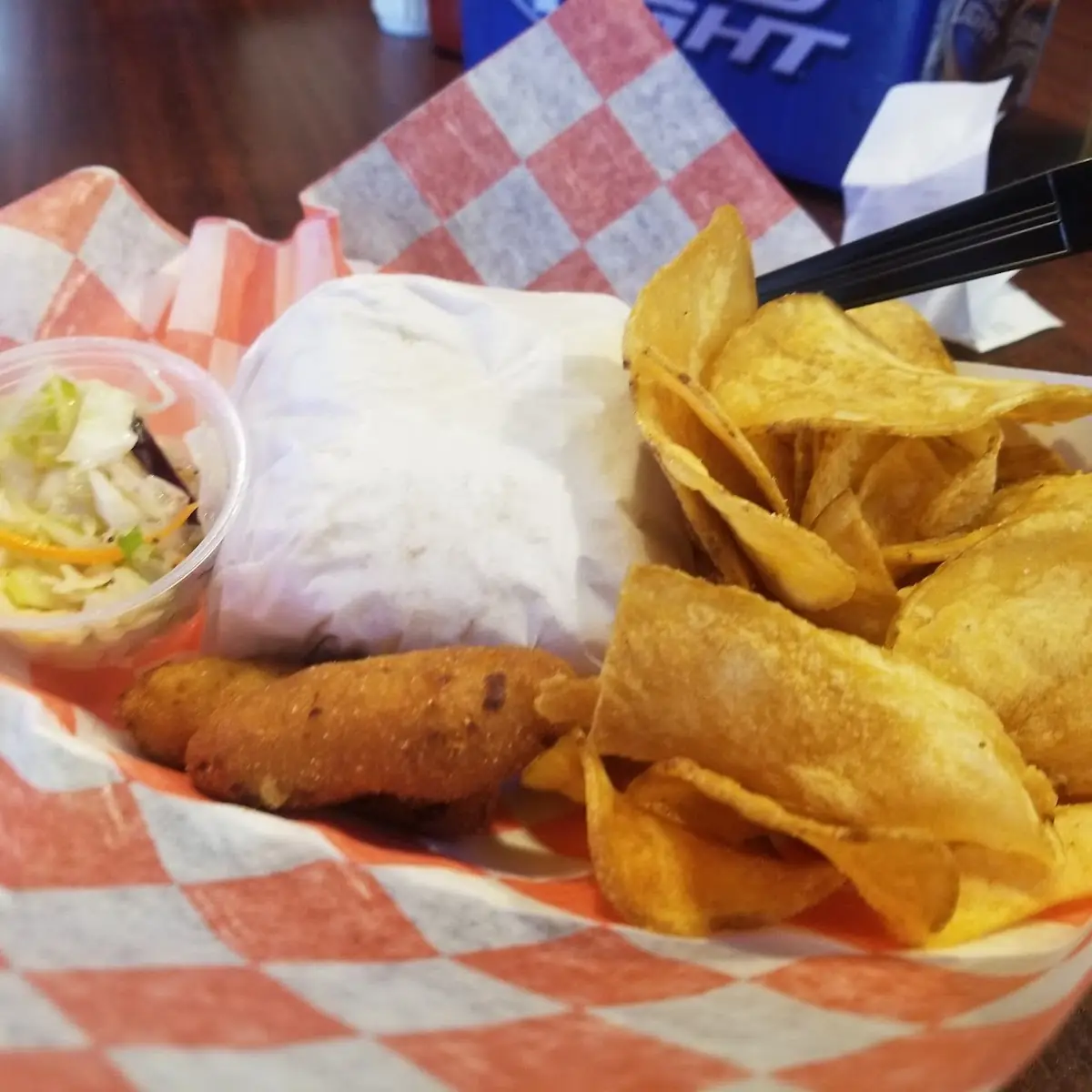 BBQ Sandwich with Homemade Potato Chips