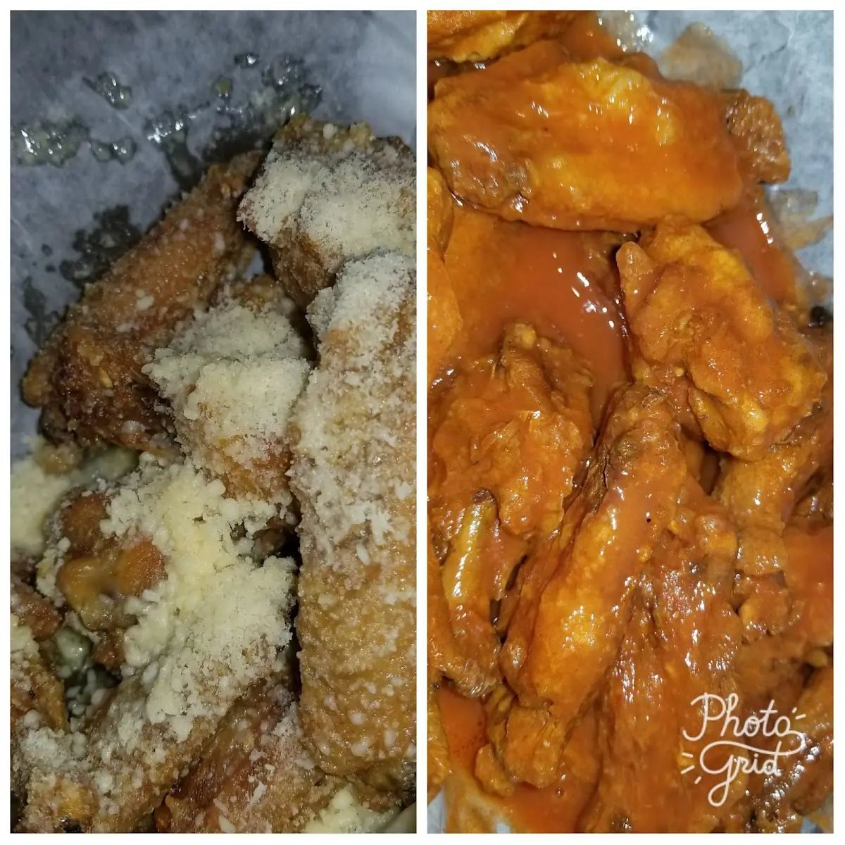 Buffalo Wings and Garlic Parmesan