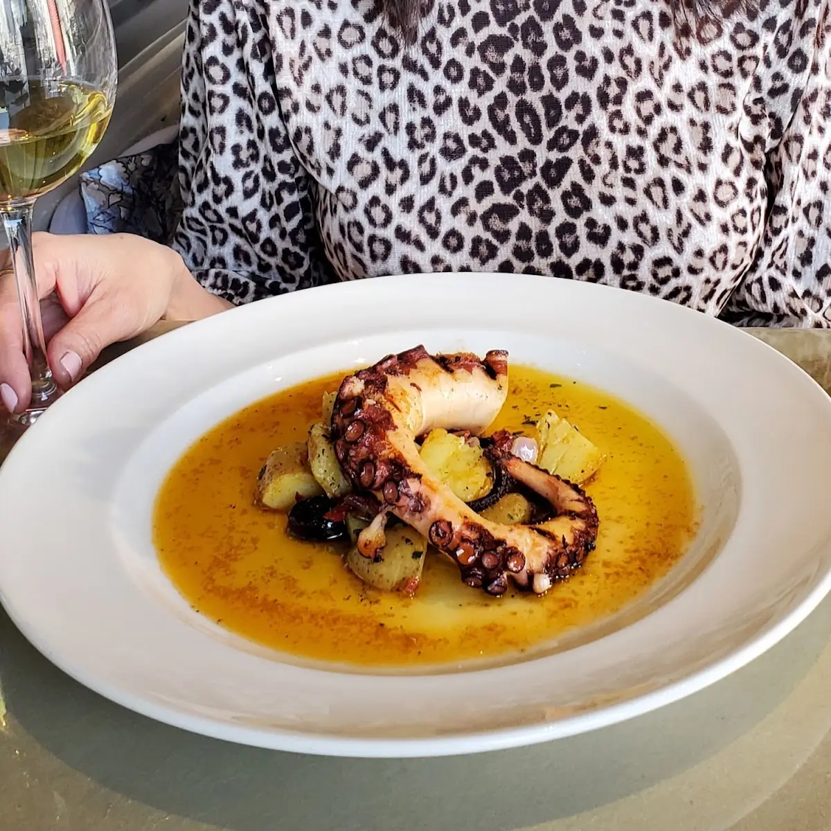 Grilled Octopus with Potatoes, Casa Domenico