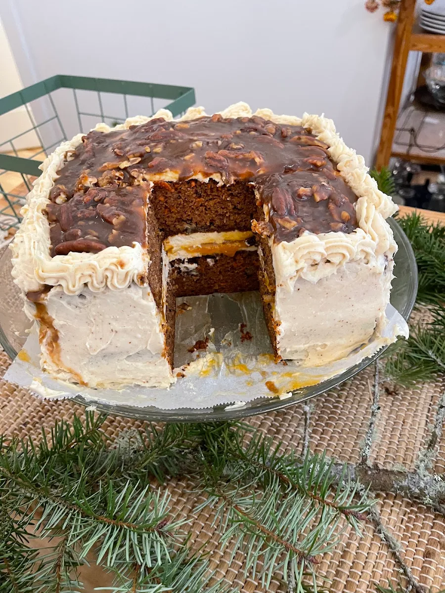 Carrot Cake with Peach Ginger