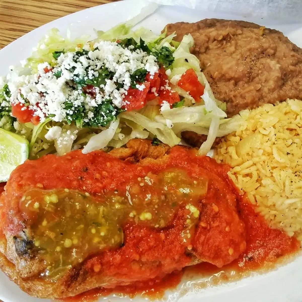 Spanish Rice & Refried Beans