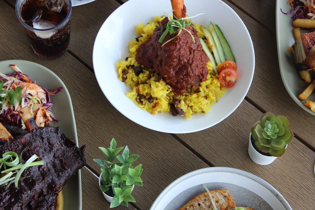 Middle Eastern Spiced Lamb Shank and Spiced Rice, Laneway Seven
