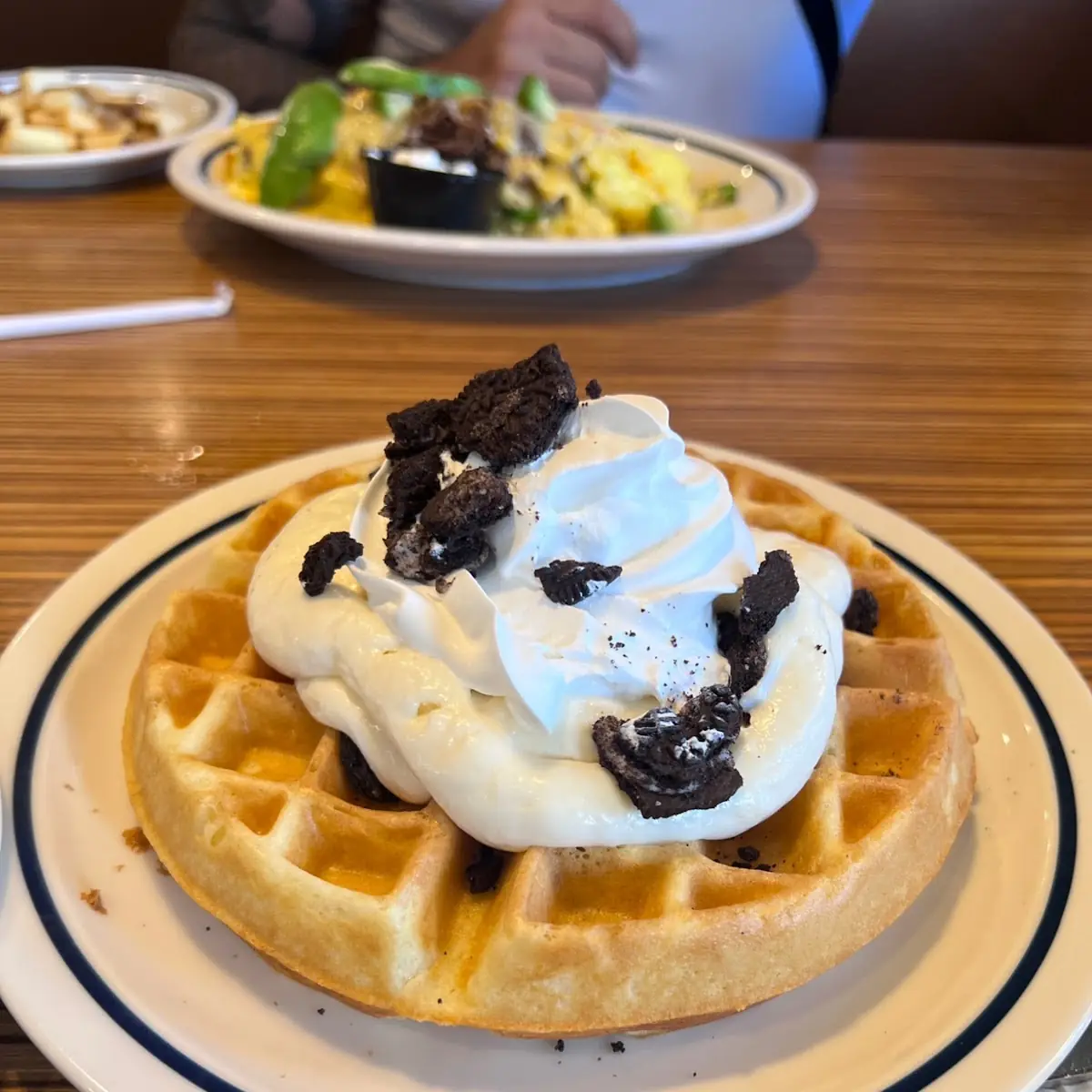 Oreo Cookie Crumble Waffle