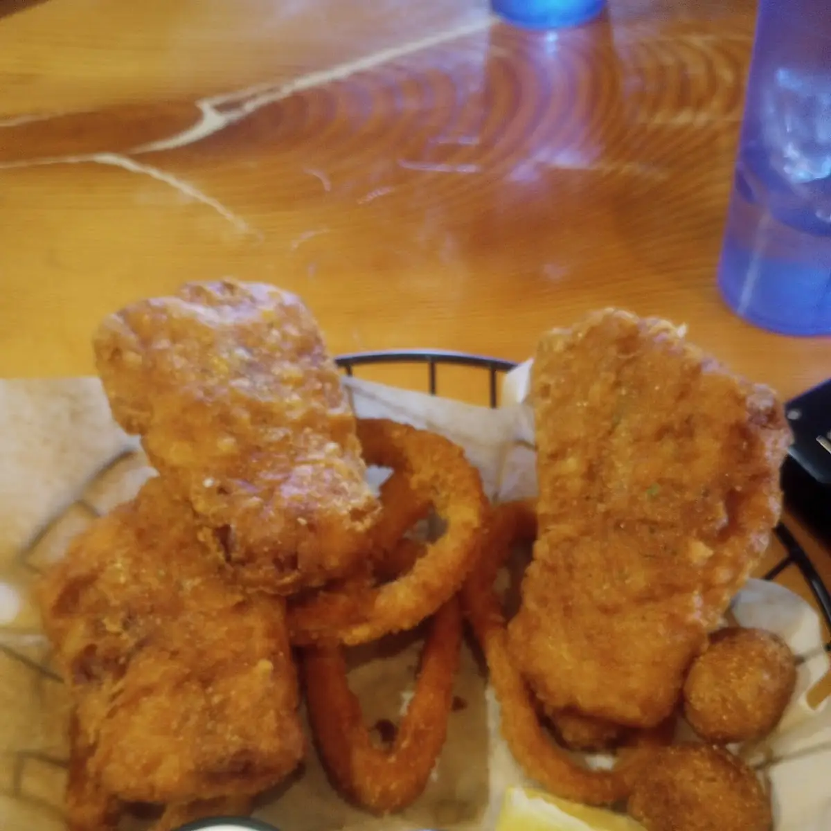 Fish and Chips Onion Rings Swapped