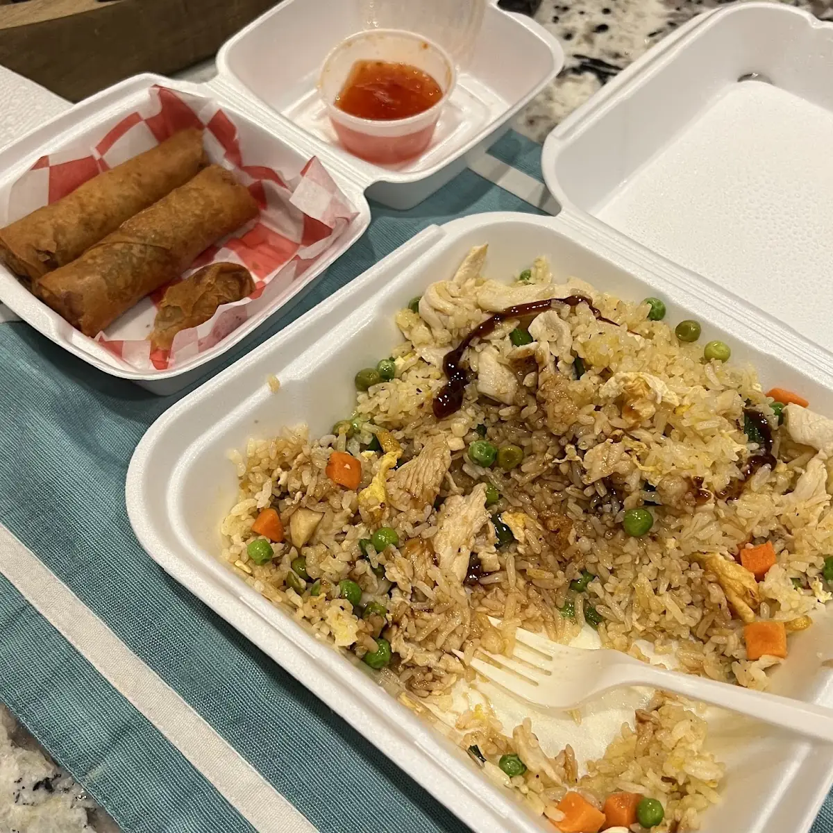 Egg Rolls and Chicken Fried Rice