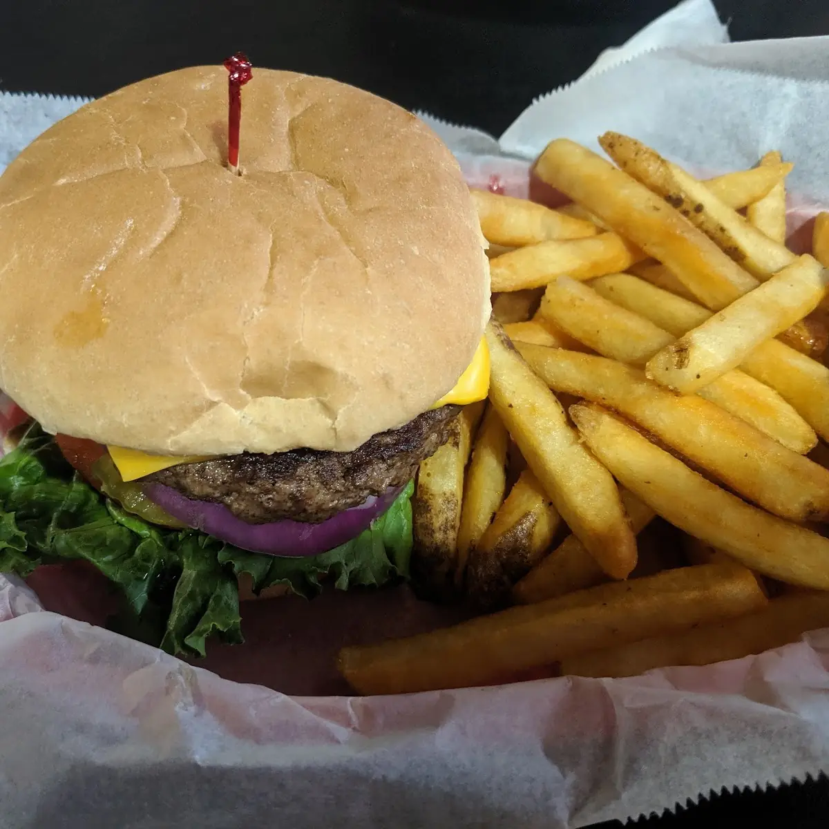 Cheeseburger and Fries