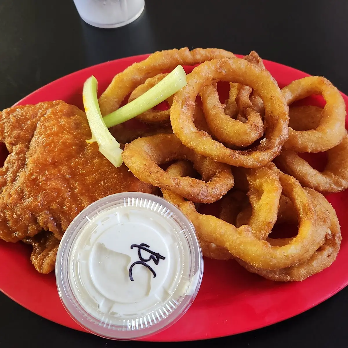 Buffalo Wings and Onion Rings