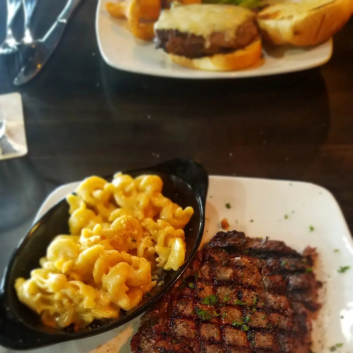 Ribeye Steak with 4 Cheese Mac and Cheese