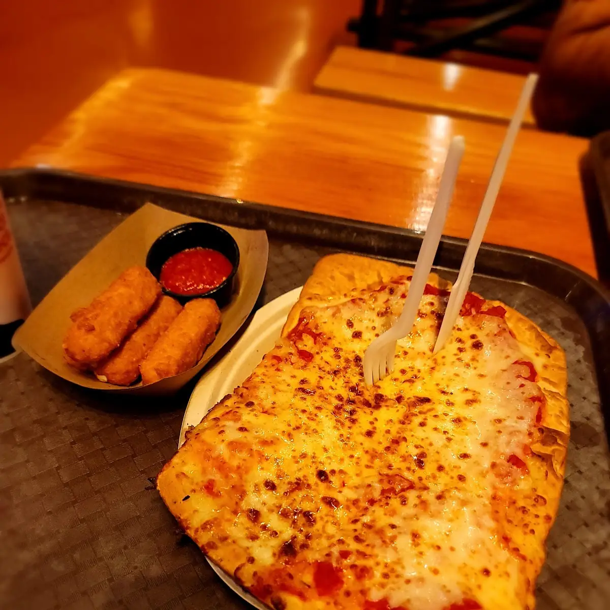 Cheese Pizza & Mozzarella Sticks