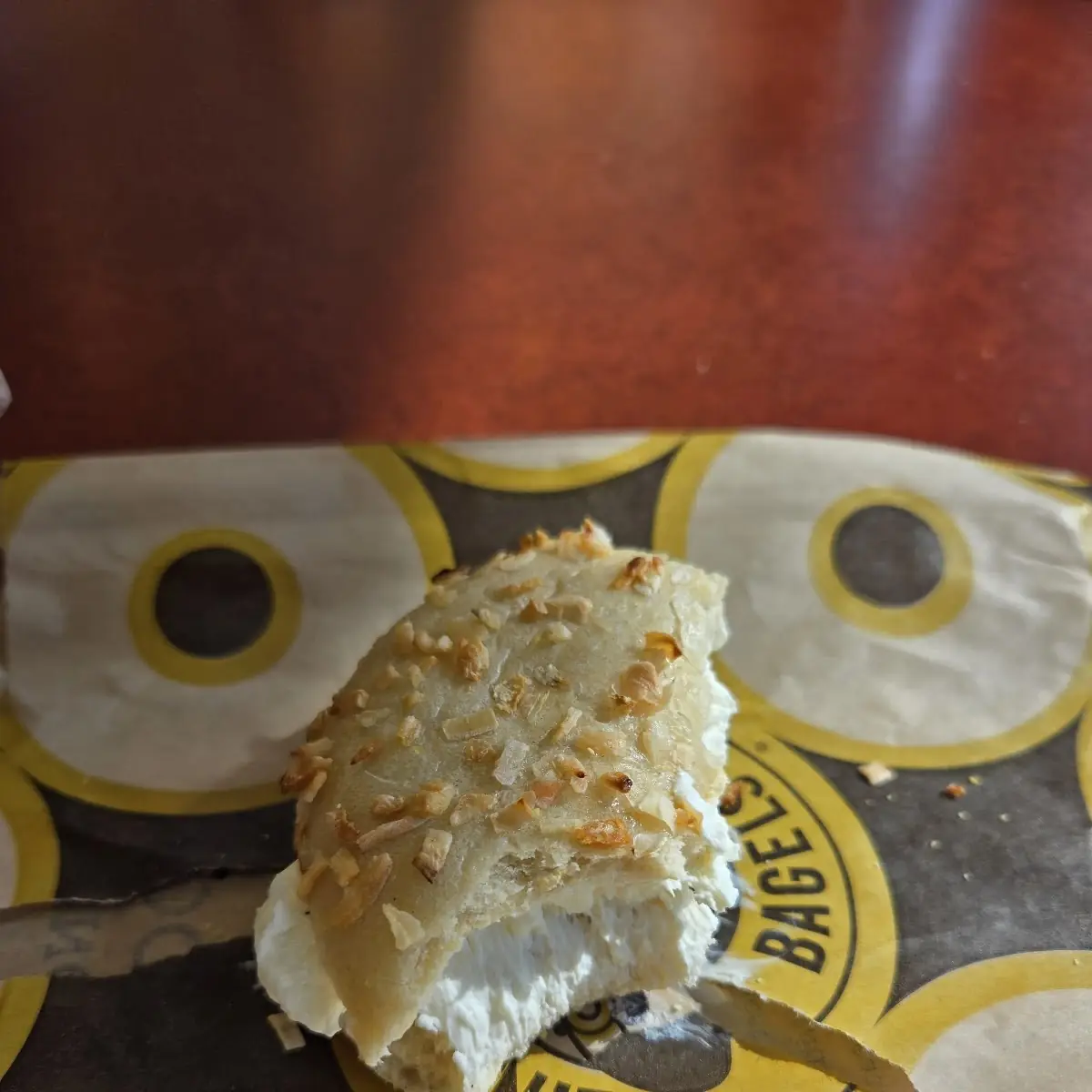 Asiago Bagel with Cream Cheese