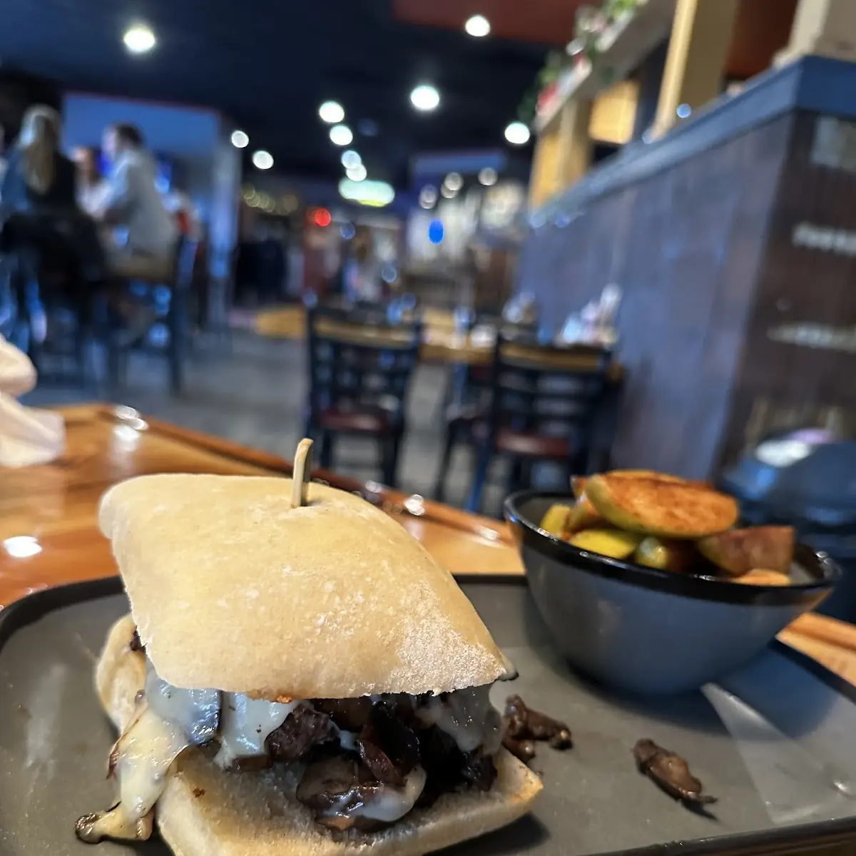 Mushroom Swiss Burger