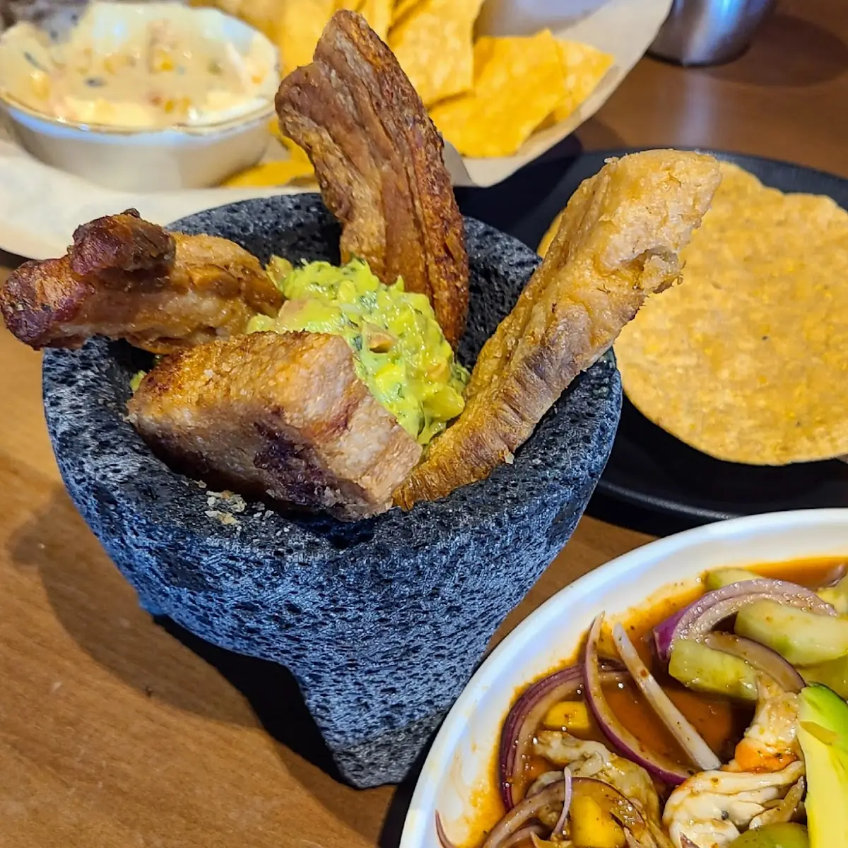 Chicharrones Y Guacamole Pork Belly