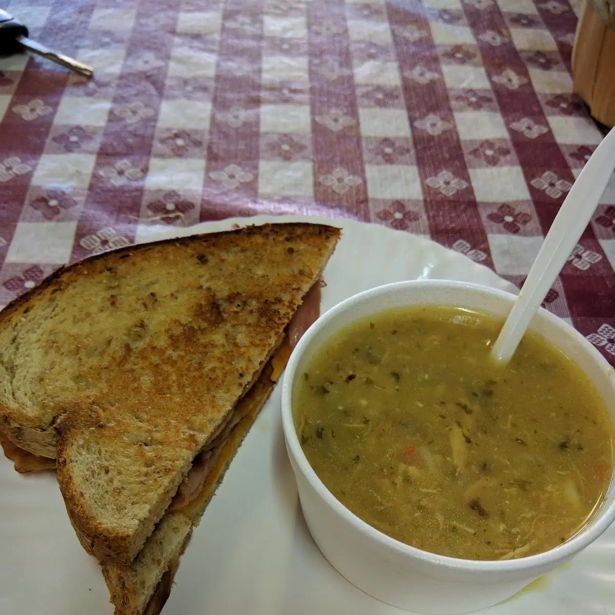 Half Sandwich and Soup