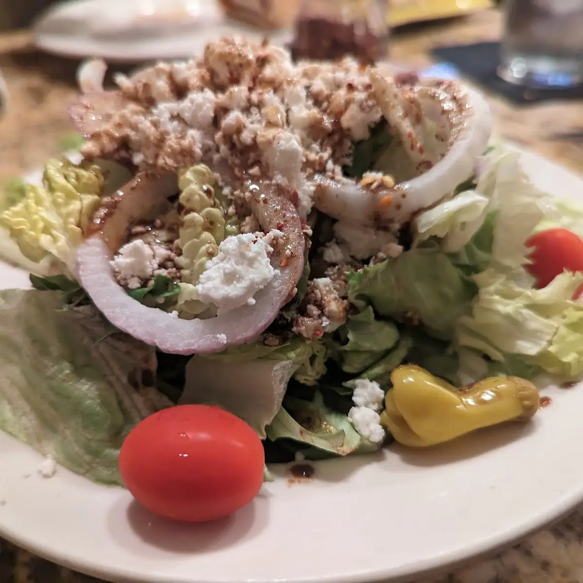 Fried Oysters Salad with Walnuts