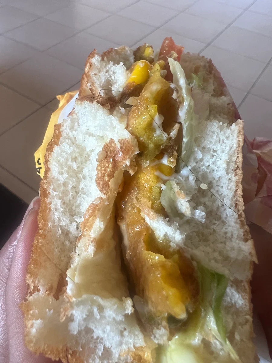 Veggie Burger, Oporto Tarneit Drive Thru