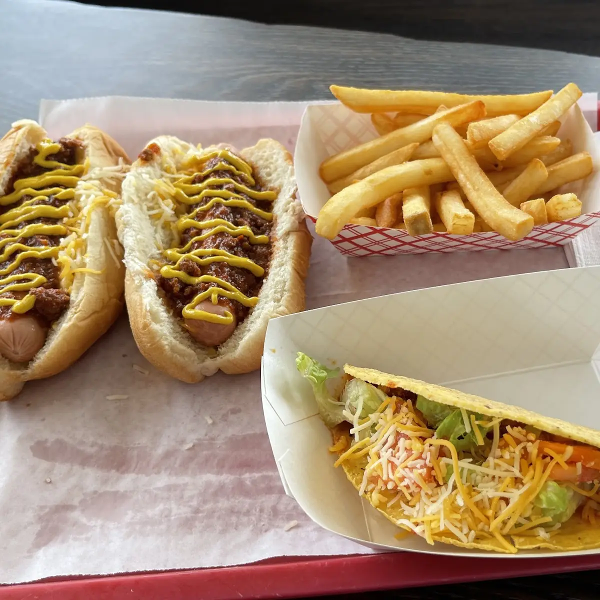 Chili Cheese Combo & Hard Taco