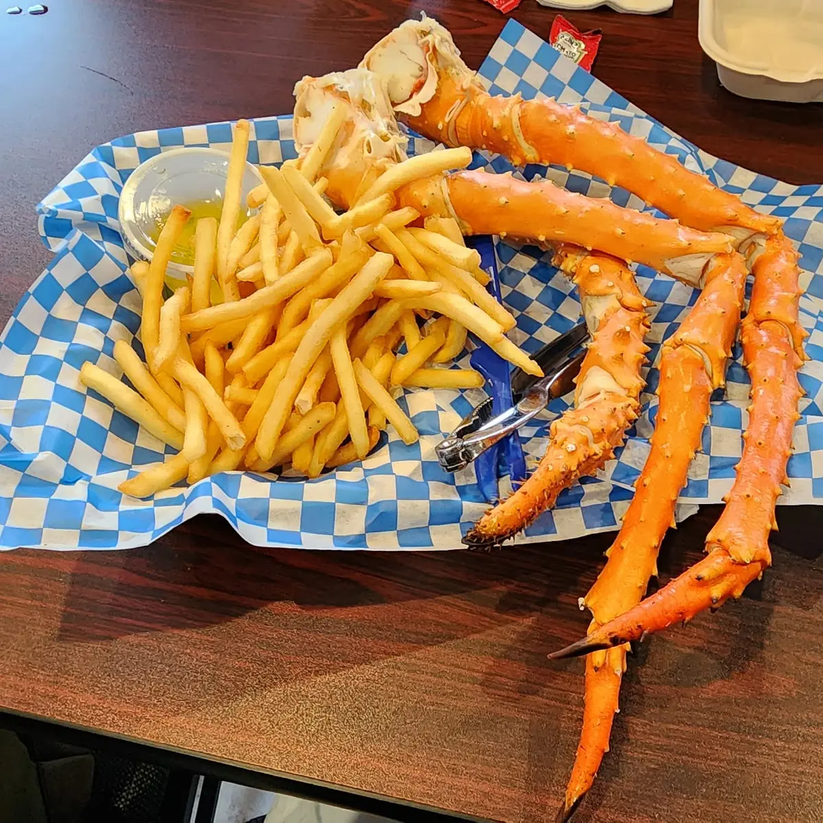 Crab Legs Fries & Clam Chowder