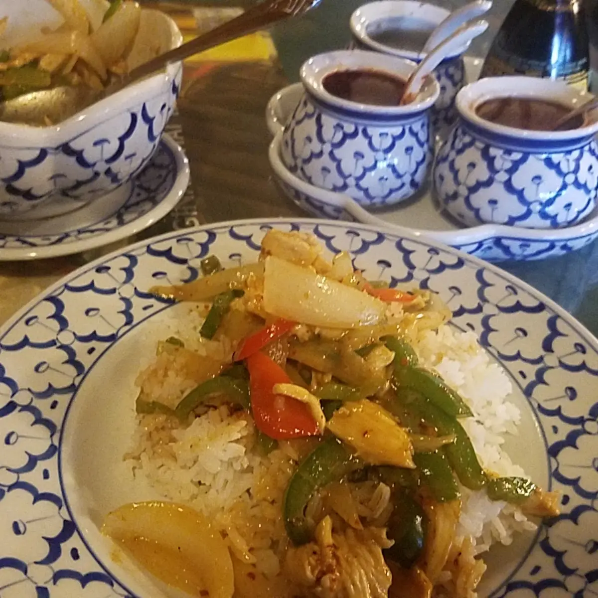 Pineapple Curry and Chicken Fried Rice