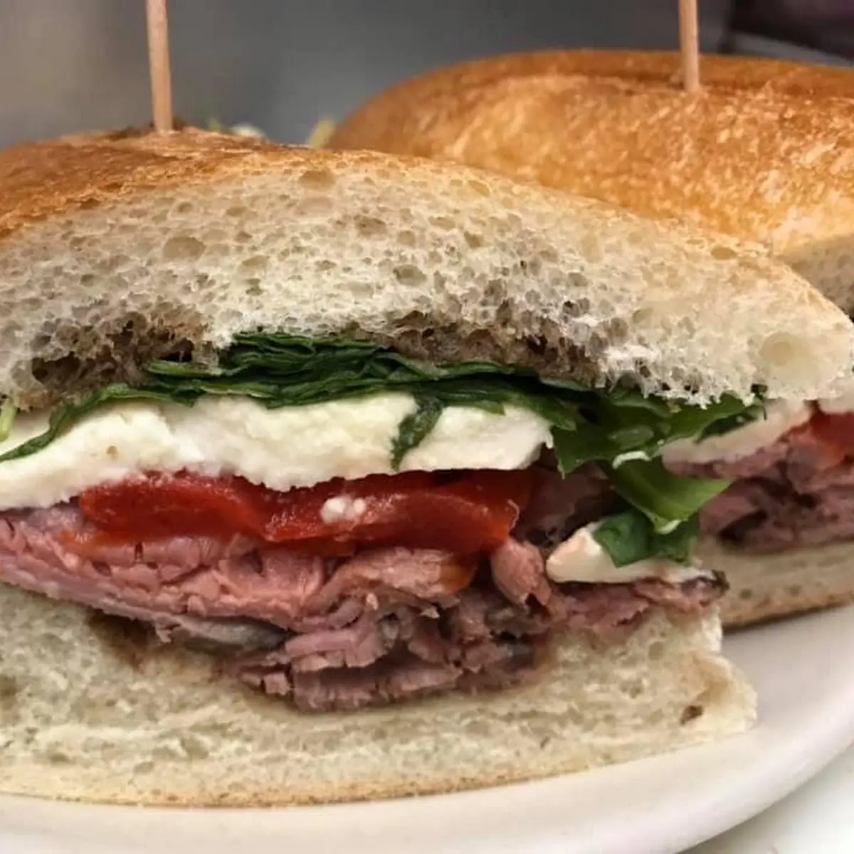 Roast Beef and Swiss on Bakery Rye