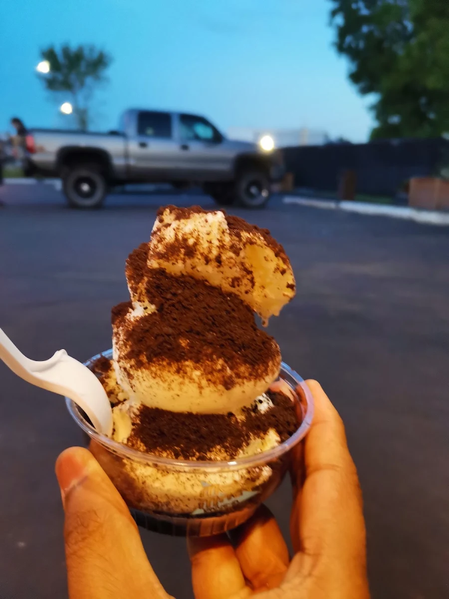 Vanilla Ice Cream with Oreo on Top