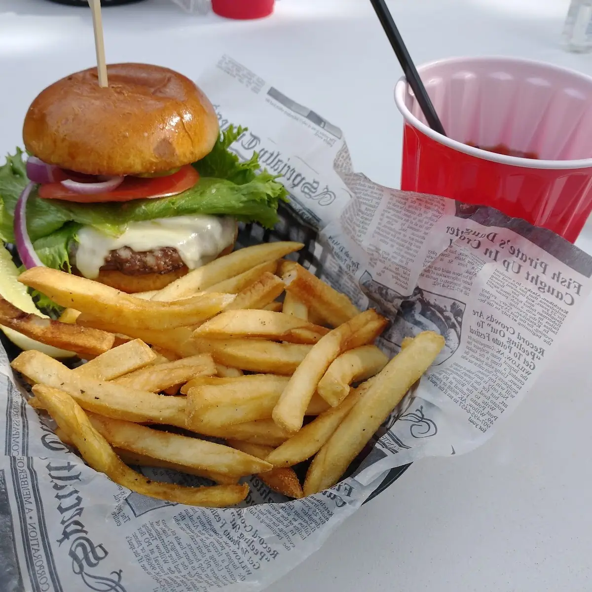 Cheeseburger and Fries