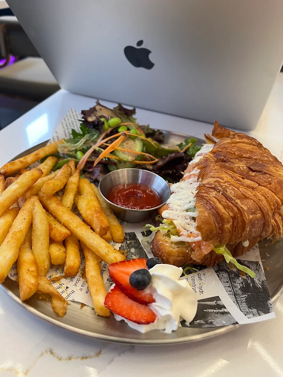 Smoked Salmon Croissant, Twilight Cafe & Bar (North York)