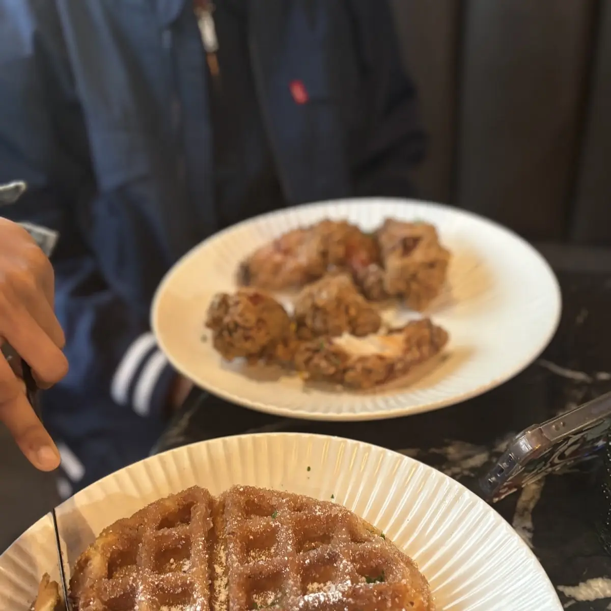 Churro Waffle & Korean Fried Chicken