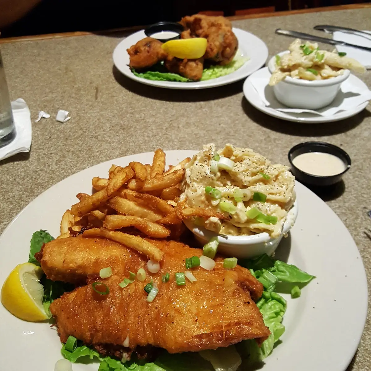 Fish and Chips and Mac and Cheese