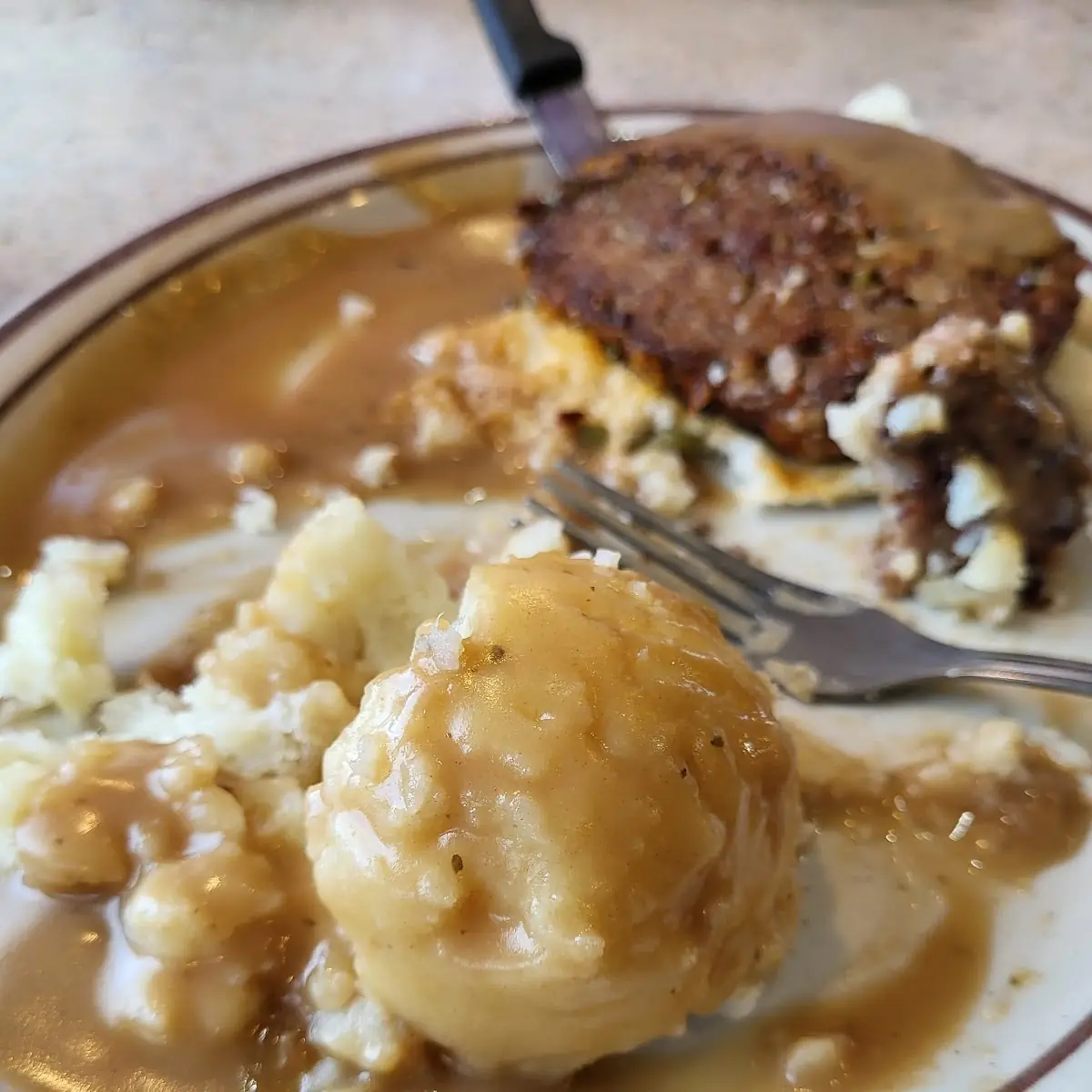 Meatloaf and Mashed Potatoes