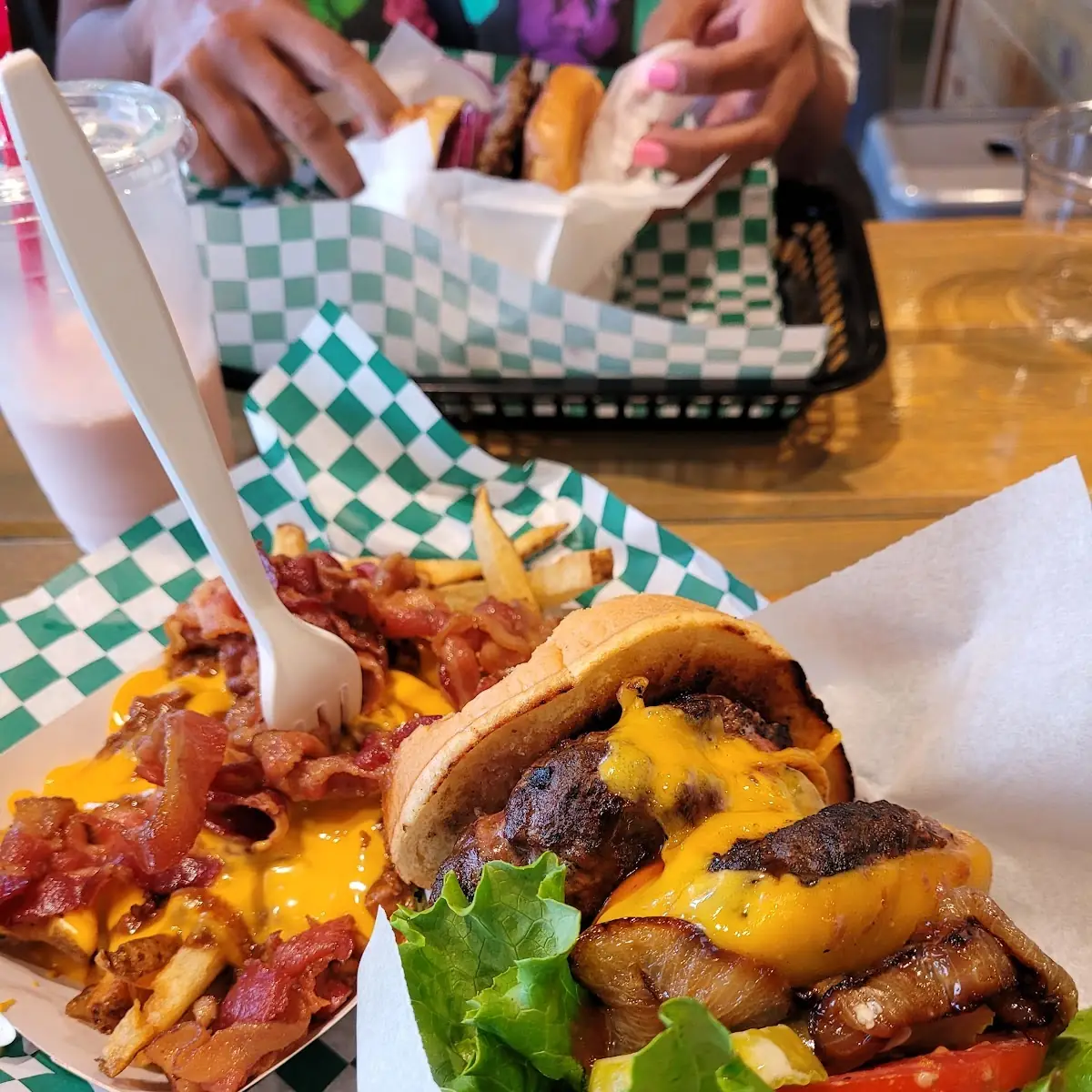 Loaded Fries with Cheese Chilli and Bacon