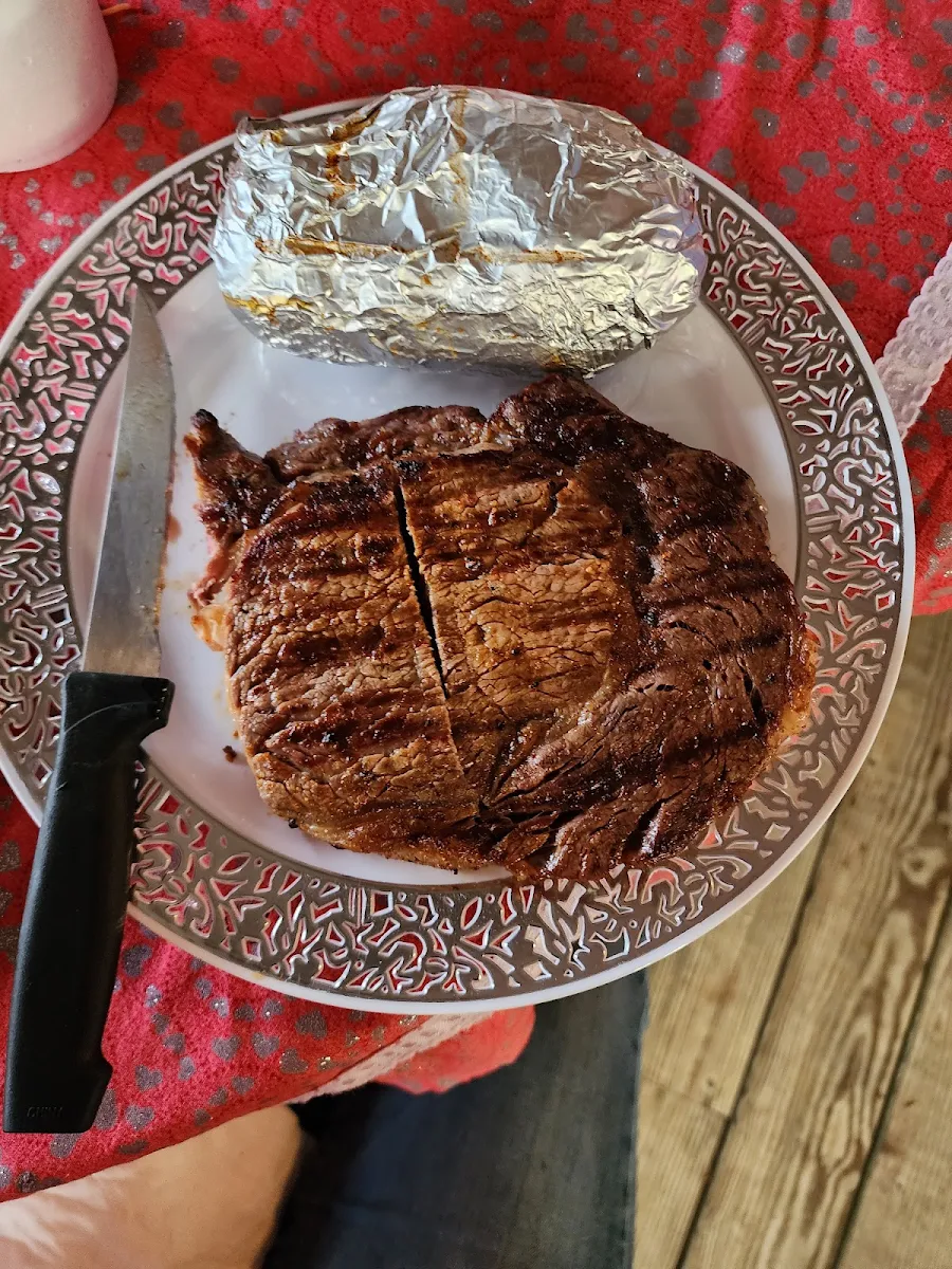 Ribeye an Baked Potato
