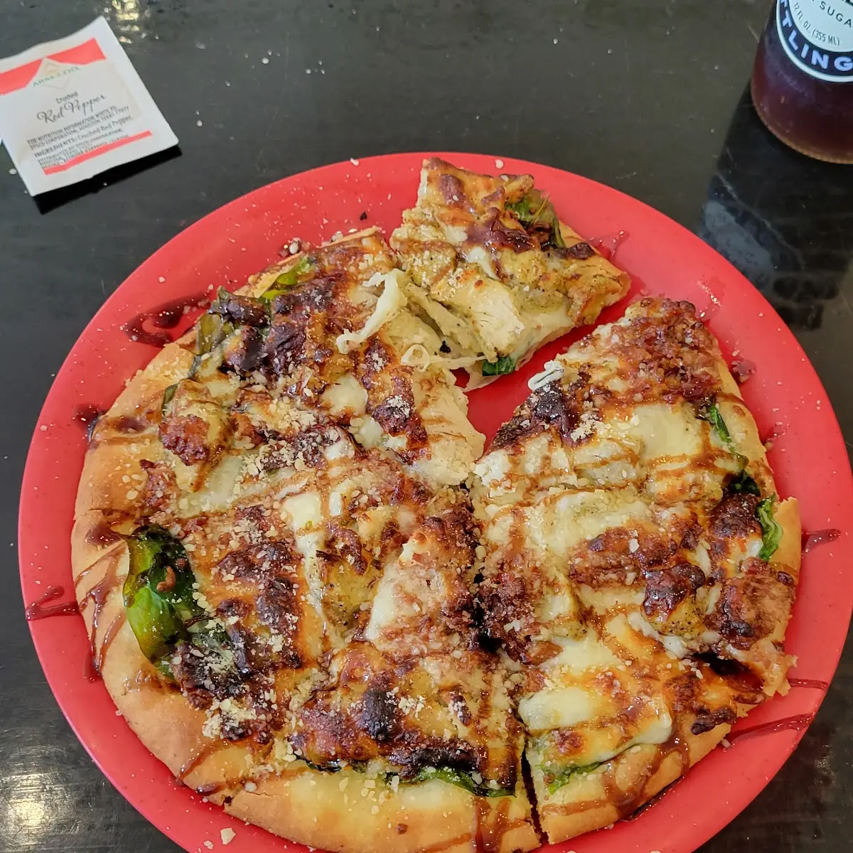 Grilled Chicken Bacon Bianca Pizza