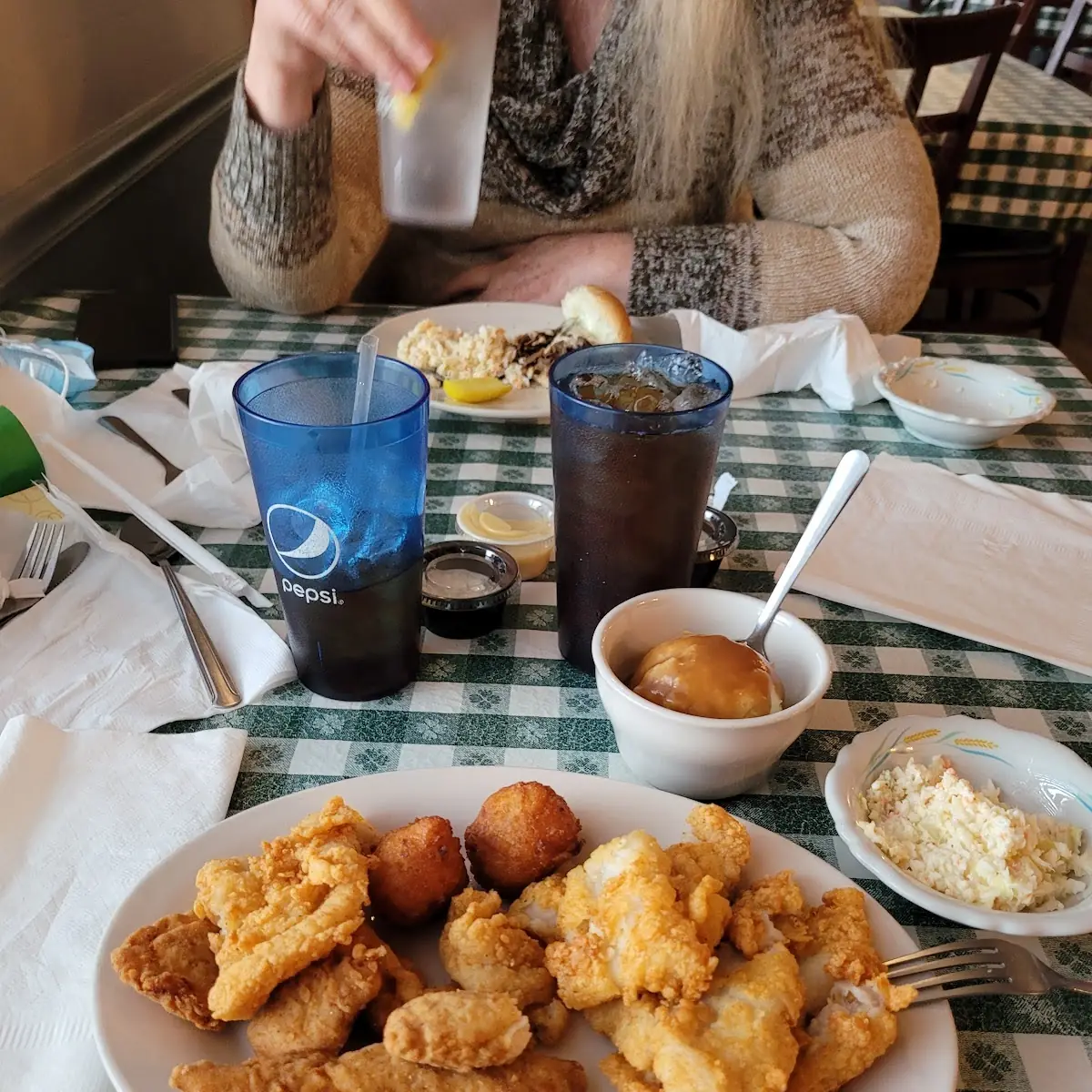 All You Can Eat Fish and Chicken Platter