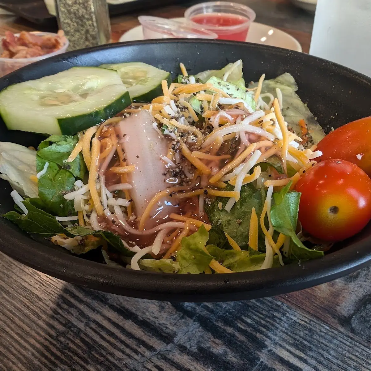 Side Salad with Raspberry Vinegaret