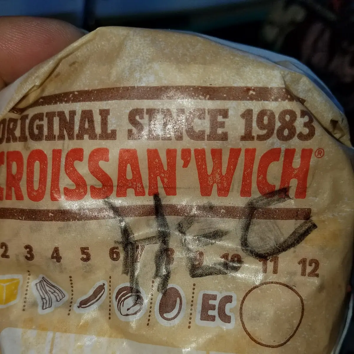 Ham Egg and Cheese Croissant