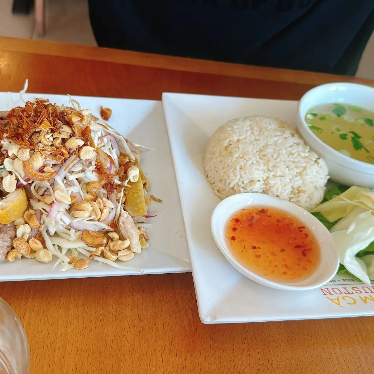 Xoi GA Thap Cam Combination Chicken Sweet Rice