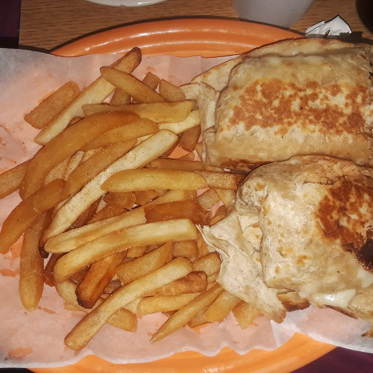 Quesadilla with French Fries