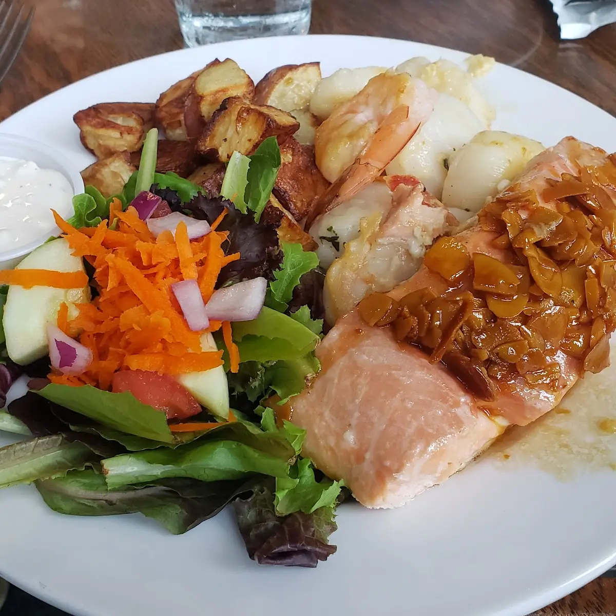 Salmon Shrimp Scallops