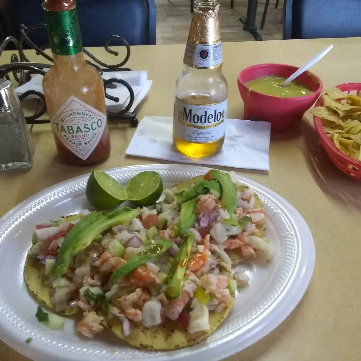 Tostadas de Mariscos Seafood Tostadas