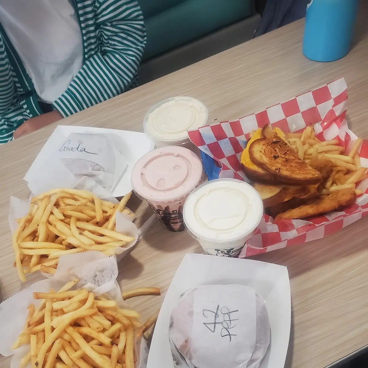 Burger and Kids Grilled Cheese
