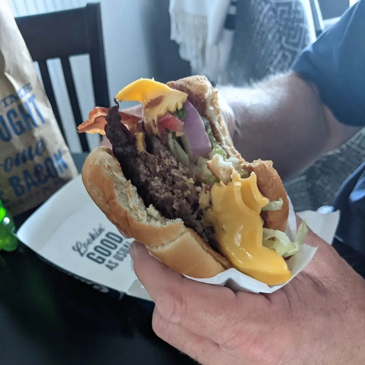 Double Butter Burger Bacon Deluxe Burger