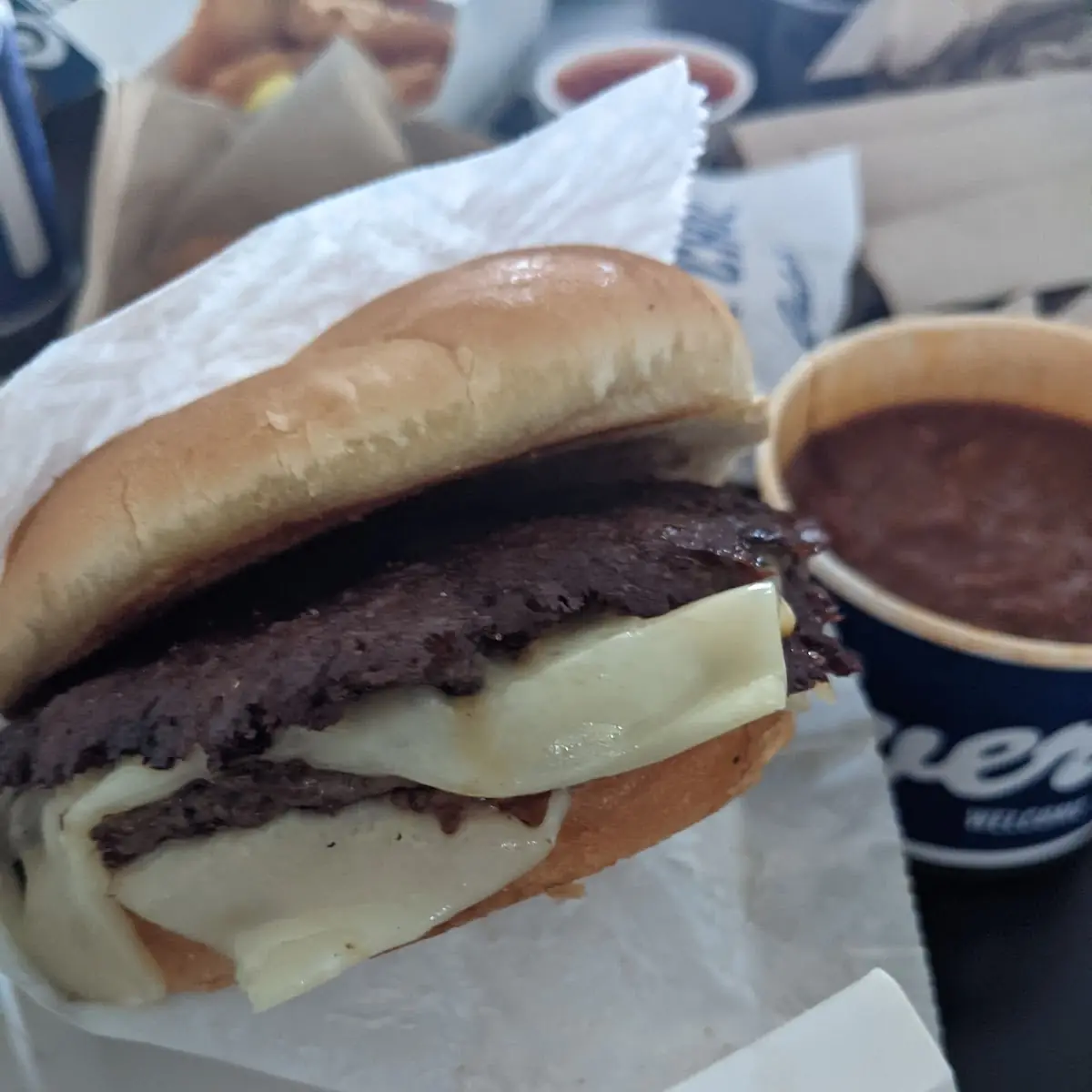 Double Butter Burger Mushroom Swiss Burger