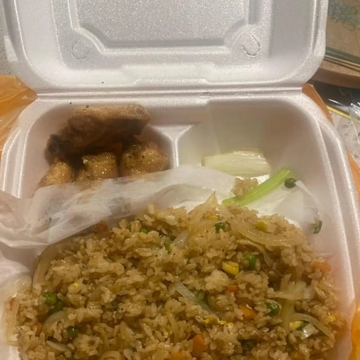 Lemon Pepper Chicken Wings and Chicken Fried Rice